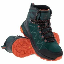 Elbrus Eravica Outdoorschuh Herren Dunkelgrün - Schwarz - Orange