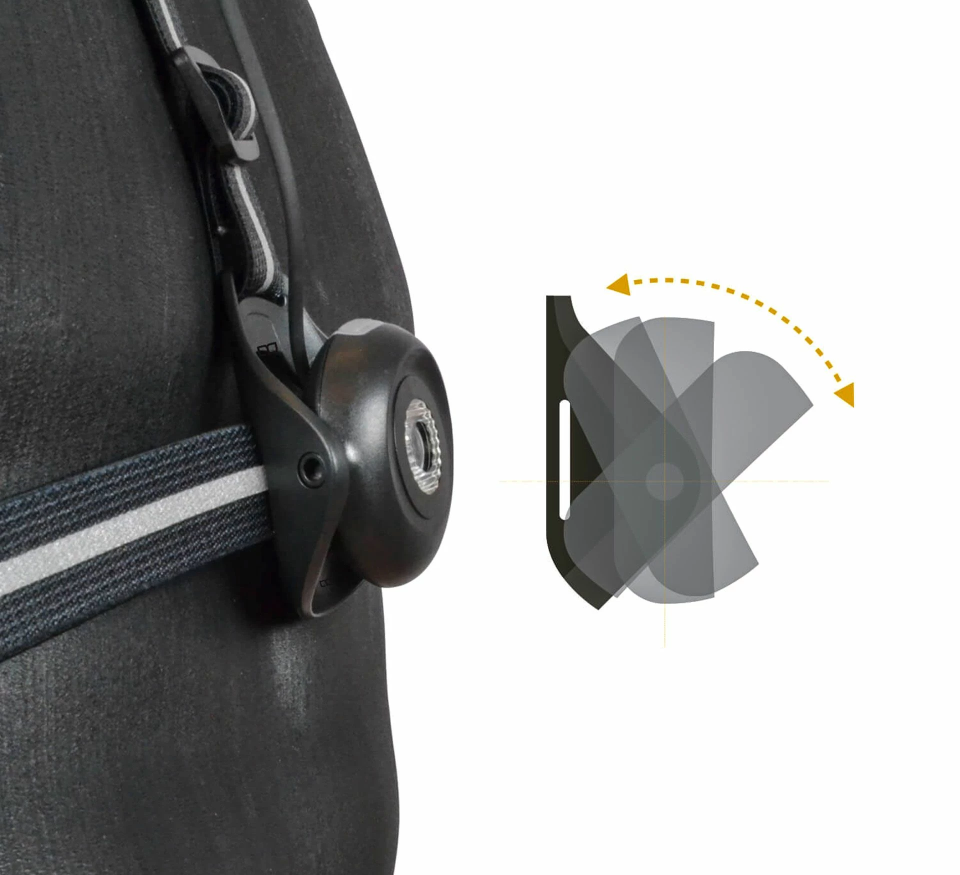 Gato Adjustable USB Chest Light Schwarz - Silber 5 Gato Adjustable USB Chest Light Schwarz - Silber – Bild 3