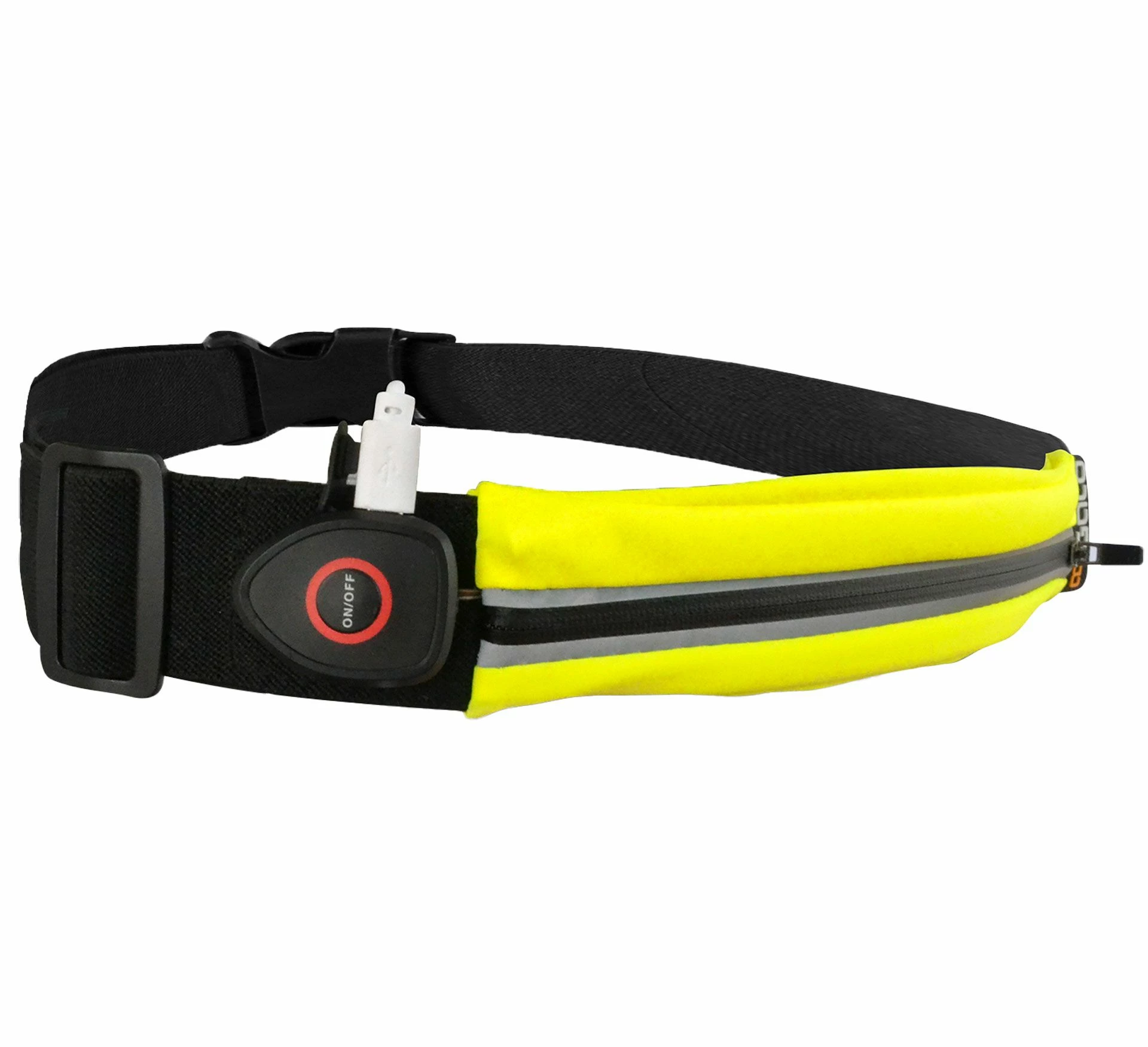 Gato Waterproof USB LED Belt Bauchtasche Gelb - Schwarz 4 Gato Waterproof USB LED Belt Bauchtasche Gelb - Schwarz – Bild 2