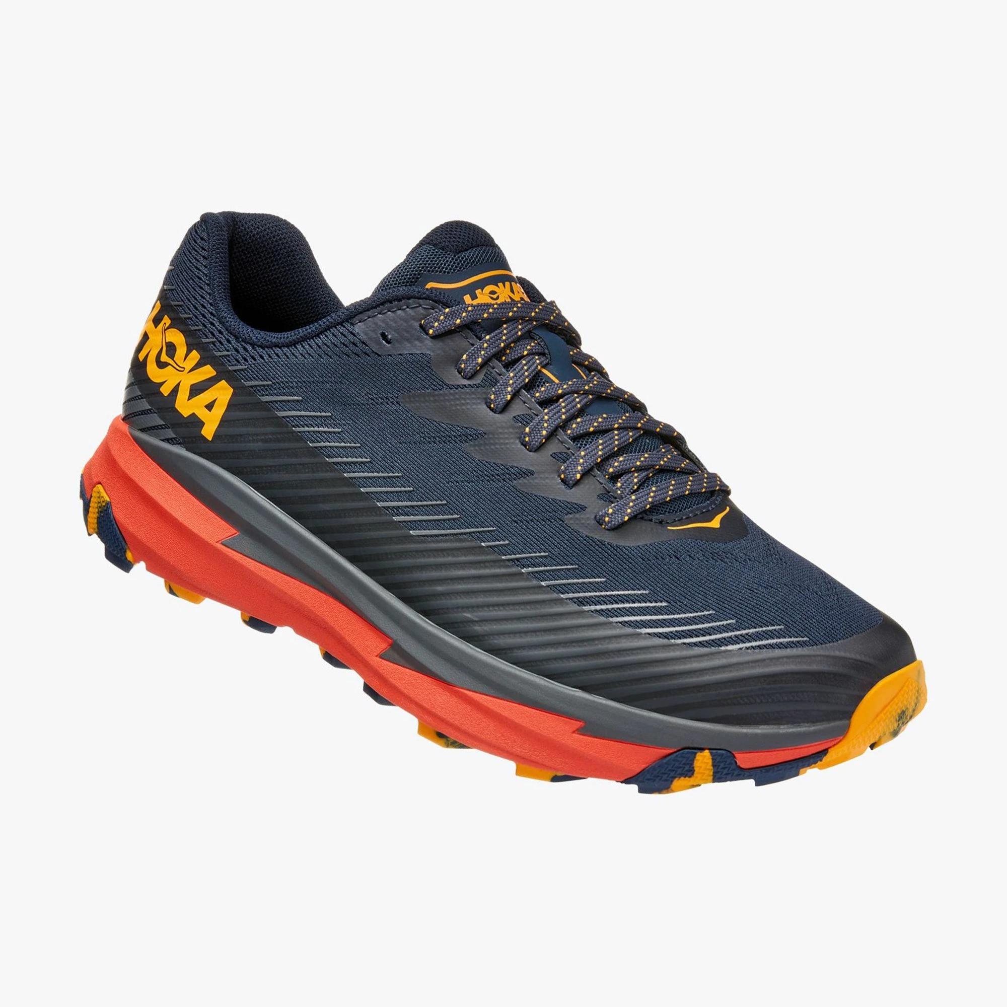 Hoka Torrent 2 Trailschuhe Herren Grau - Gelb - Rot 4 Hoka Torrent 2 Trailschuhe Herren Grau - Gelb - Rot – Bild 2