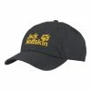 Jack Wolfskin Baseball Cap Dunkelgrau - Gelb