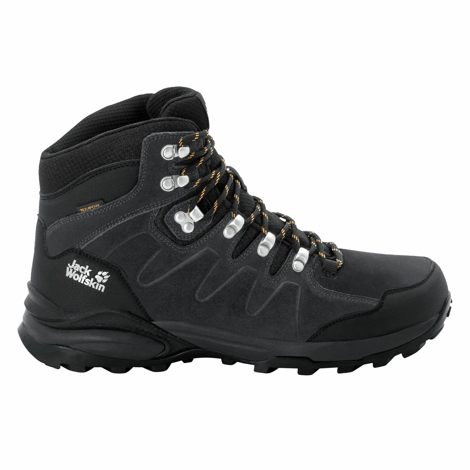 Jack Wolfskin VRefugio Texapore Mid Wanderschuhe Herren Schwarz - Dunkelgrau - Weiß 3 Jack Wolfskin VRefugio Texapore Mid Wanderschuhe Herren Schwarz - Dunkelgrau - Weiß