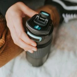 Kambukka Elton Insulated 750 Trinkflasche Dunkelgrau - Schwarz - Blau -Sidas Shop Kambukka Elton Insulated 750 Drinkfles 4 2207221002