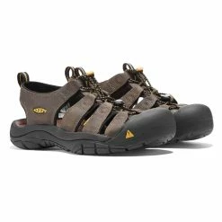Keen Newport Sandale Herren Dunkelbraun - Schwarz