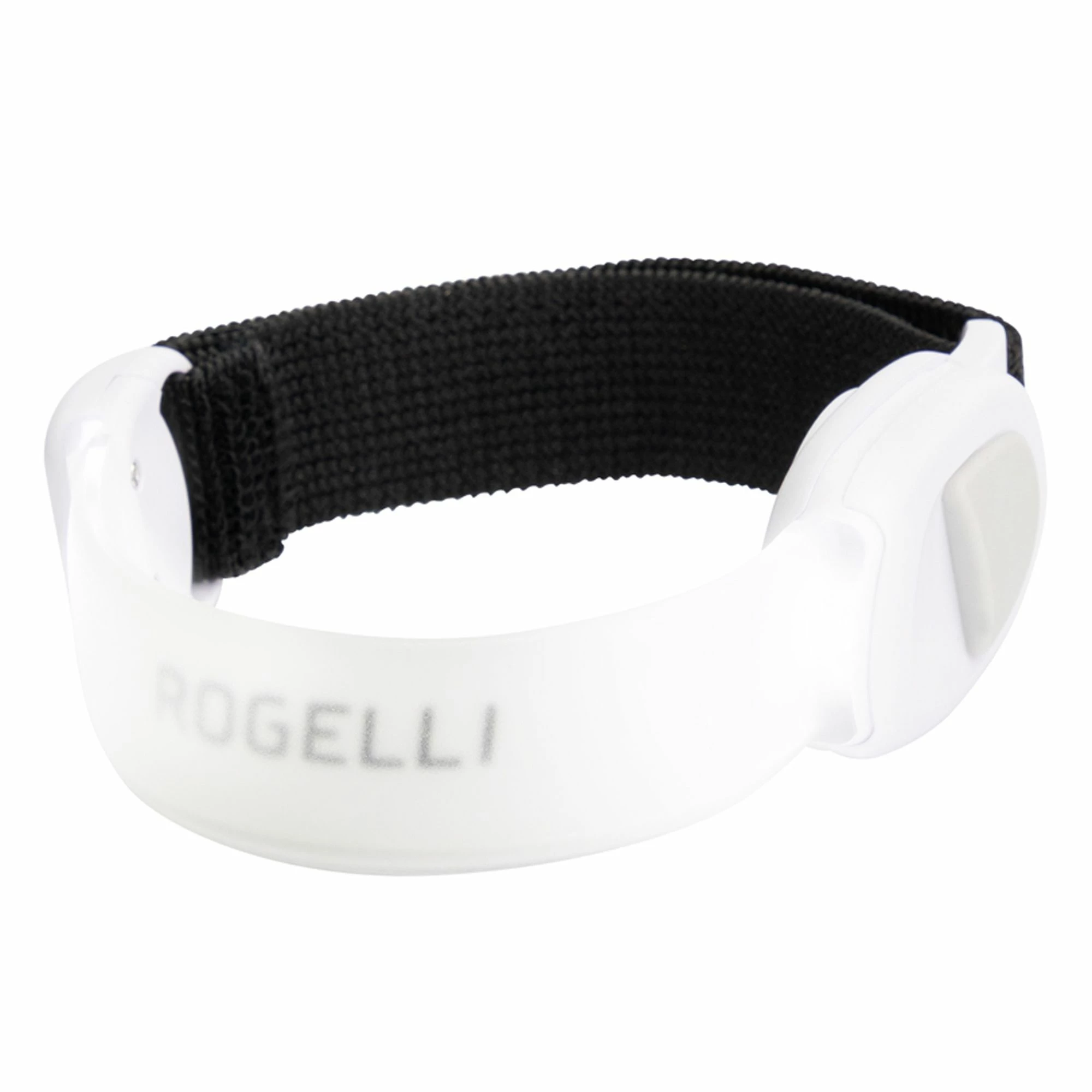 Rogelli LED Armbinde Weiß - Schwarz 3 Rogelli LED Armbinde Weiß - Schwarz