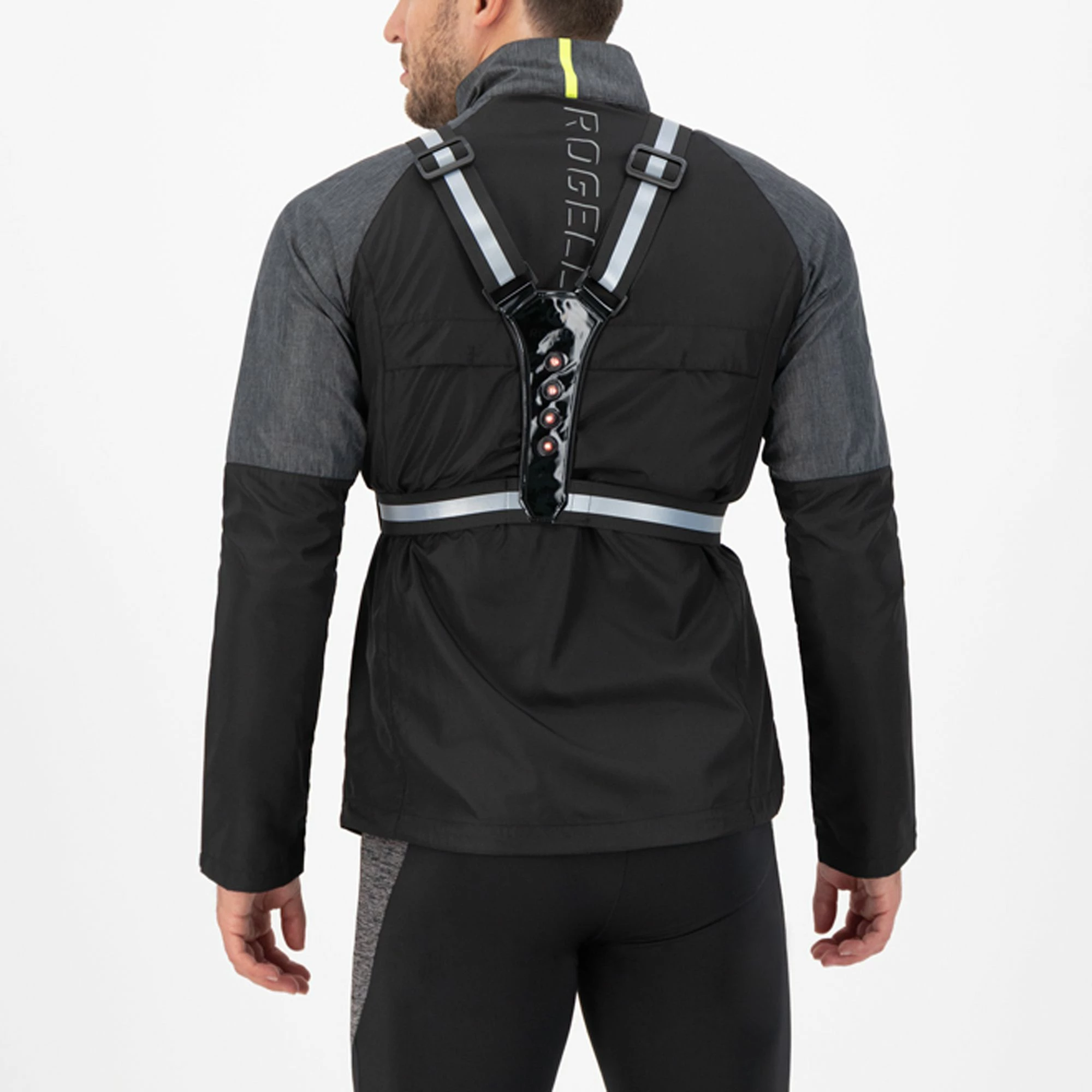 Rogelli LED Weste Schwarz 5 Rogelli LED Weste Schwarz – Bild 3