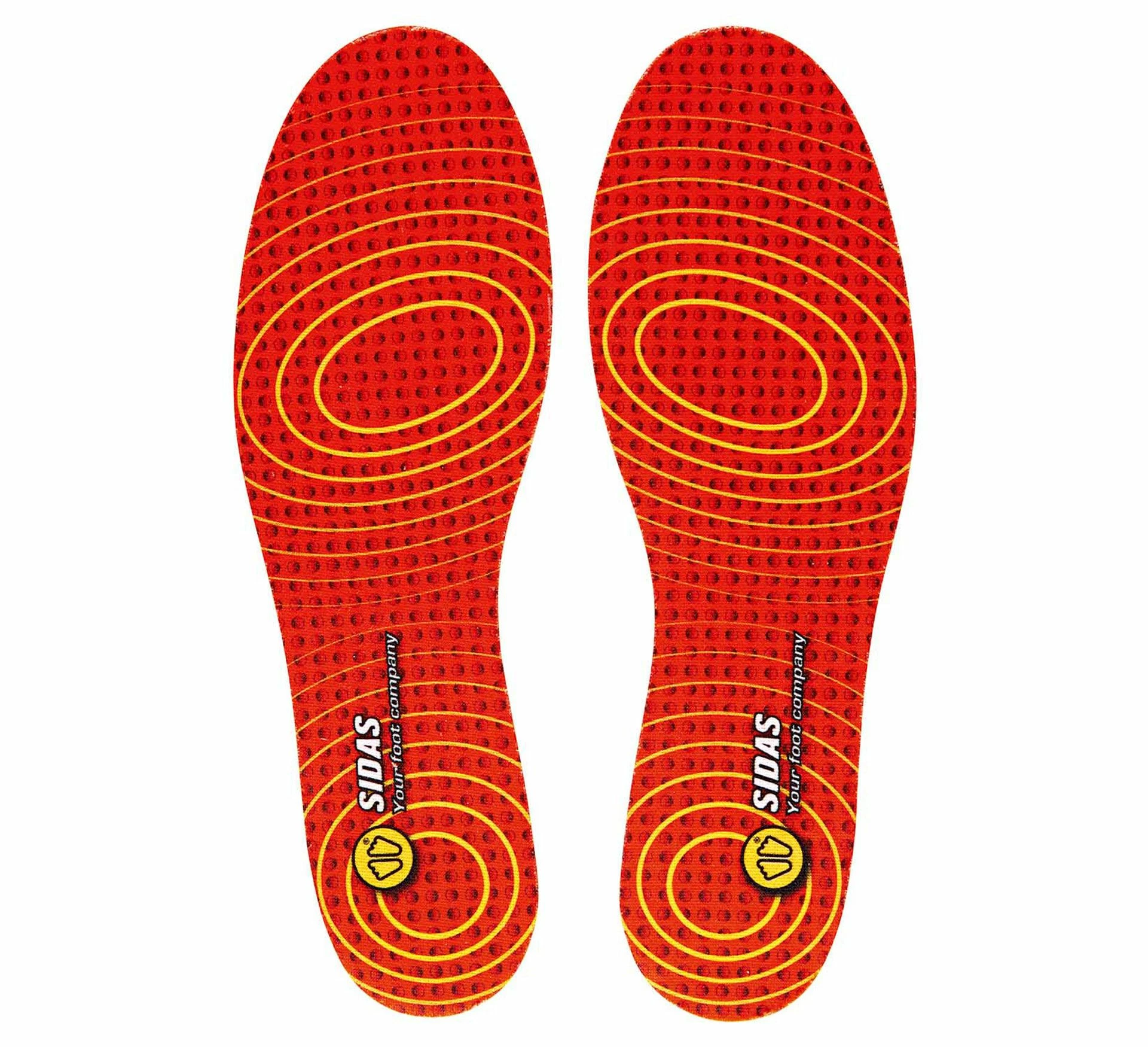 Sidas Impact Reducer Insoles Rot - Gelb 3 Sidas Impact Reducer Insoles Rot - Gelb